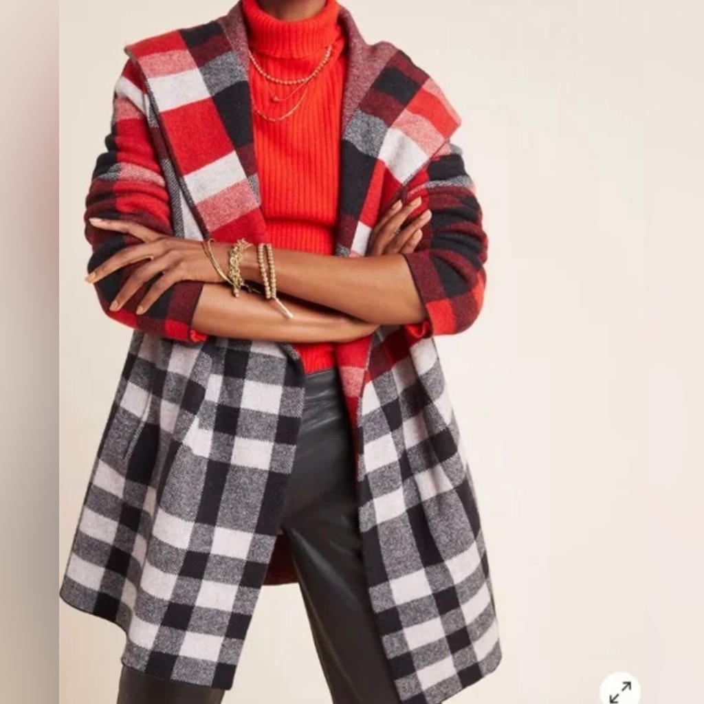 Anthropologie Apple Picking Perfect Wool Sweater Coat Xs Nwt